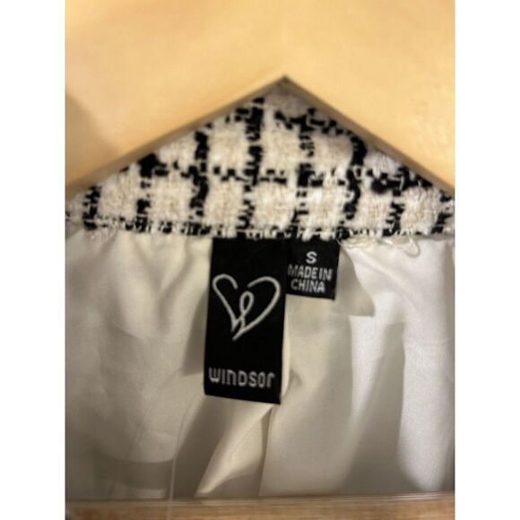 Windsor Chic Sophistication Tweed Cropped Jacket NWT Small (Sold Out Online) $52 - Picture 12 of 14